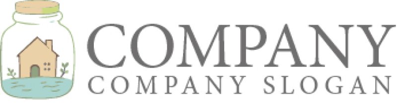 画像6: ビン・家・葉・ロゴ・マークデザイン1453 (6)