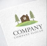 画像2: 木・家・森・手書き・ロゴ・マークデザイン1455 (2)