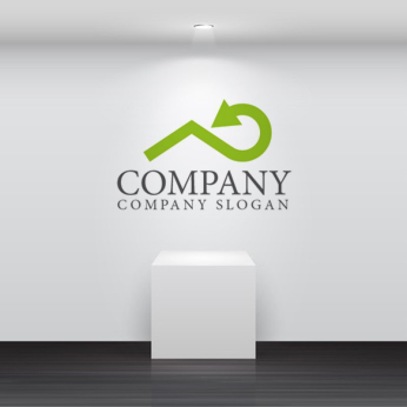 画像2: リサイクル・屋根・ロゴ・マークデザイン210 (2)