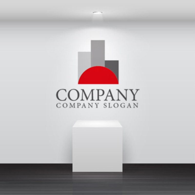 画像4: 街・ビル・日の出ロゴ・マークデザイン226 (4)