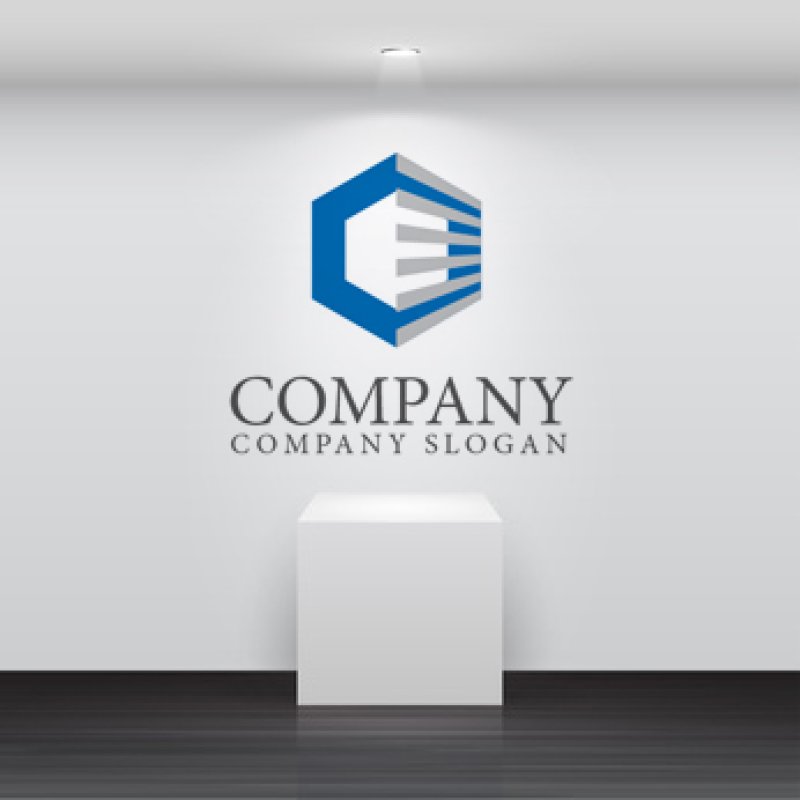 画像2: 箱・ビル・亀甲・窓ロゴ・マークデザイン237 (2)