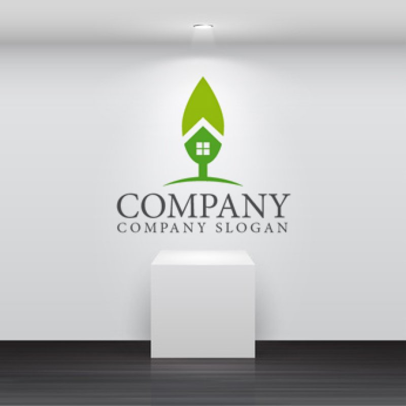 画像2: 家・木・窓・屋根ロゴ・マークデザイン266 (2)