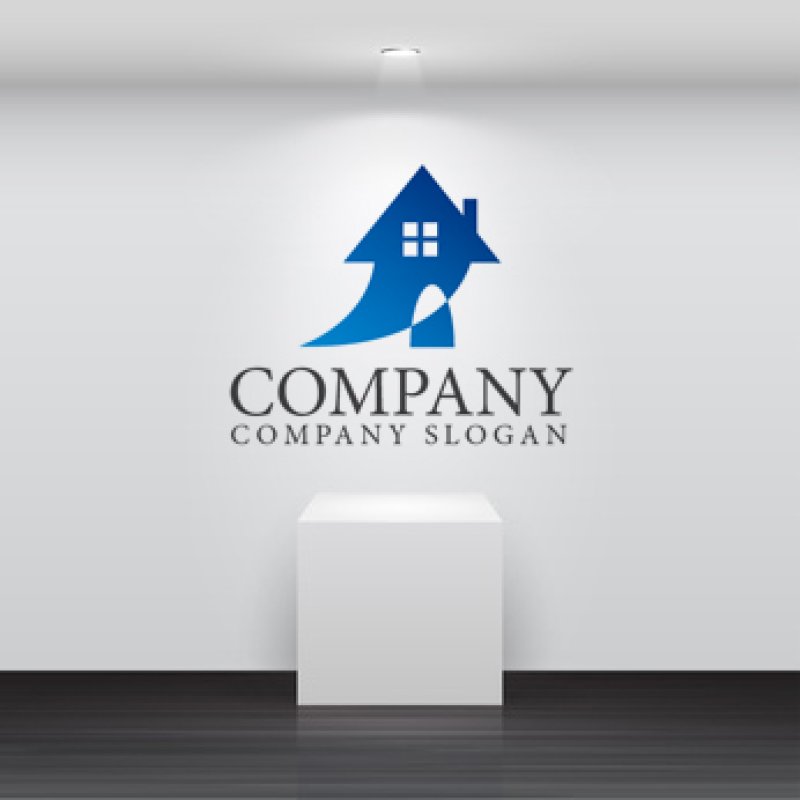 画像2: 家・矢印・上昇ロゴ・マークデザイン297 (2)