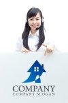 画像3: 家・矢印・上昇ロゴ・マークデザイン297 (3)
