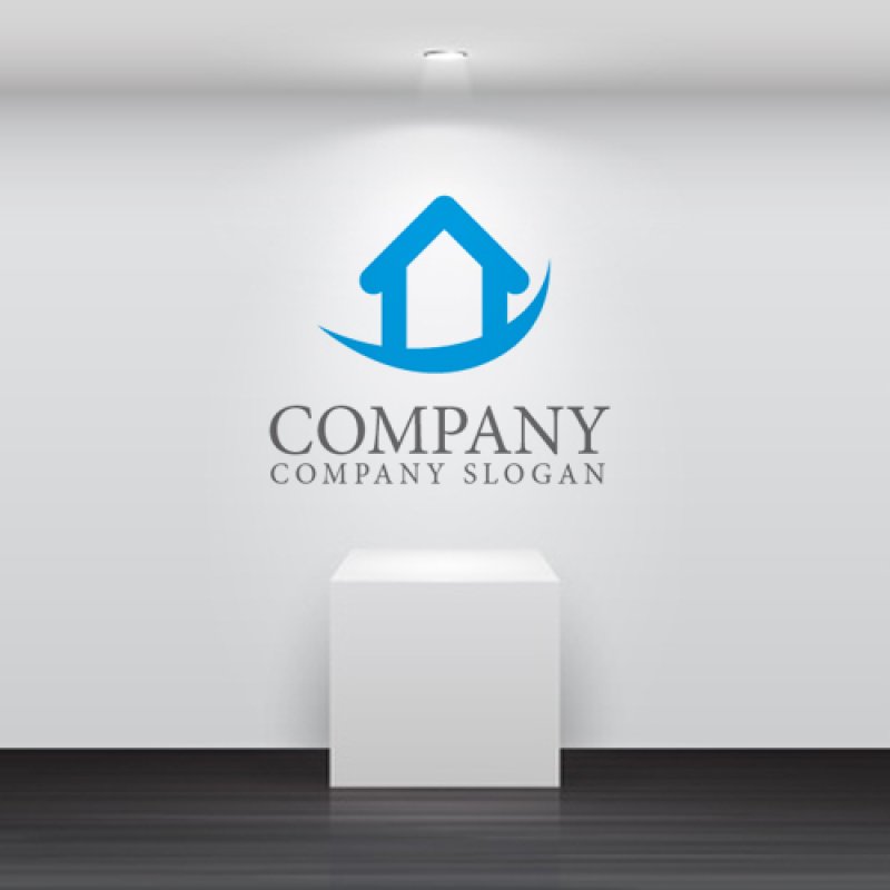 画像2: 家・矢印・上昇・曲線・ロゴ・マークデザイン333 (2)