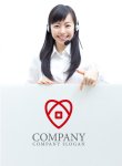 画像3: 家・ハート・窓ロゴ・マークデザイン334 (3)