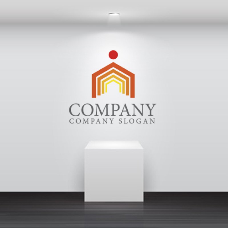 画像2: 家・連続・人・上昇ロゴ・マークデザイン340 (2)