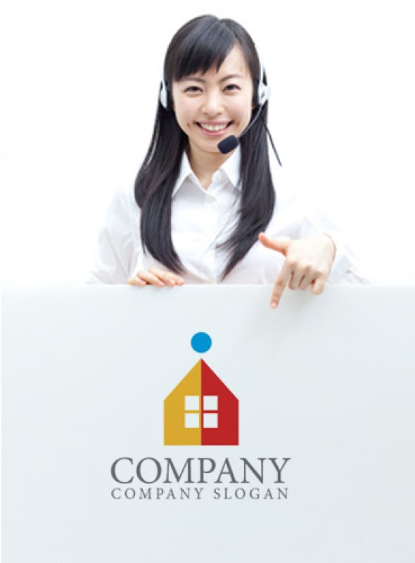 画像3: 家・窓・人・iロゴ・マークデザイン353 (3)