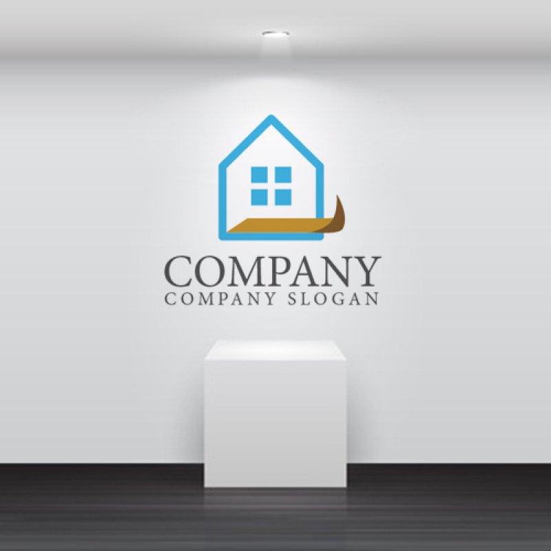 画像2: 家・床・ジュウタン・窓・ロゴ・マークデザイン406 (2)