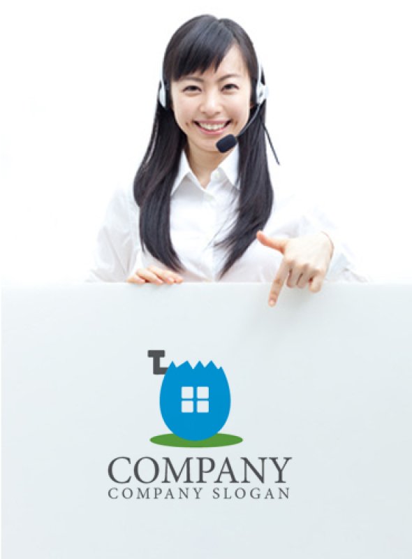 画像3: 家・卵・煙突・窓・ロゴ・マークデザイン409 (3)