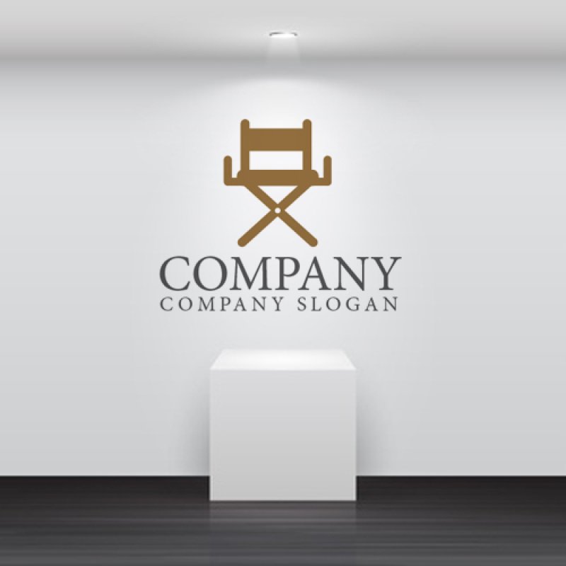 画像2: 椅子・ディレクターチェア・ロゴ・マークデザイン437 (2)