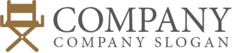 画像5: 椅子・ディレクターチェア・ロゴ・マークデザイン437 (5)