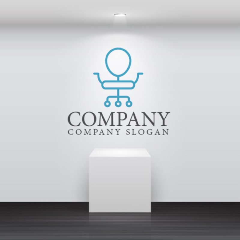 画像2: 椅子・キャスター・ロゴ・マークデザイン438 (2)