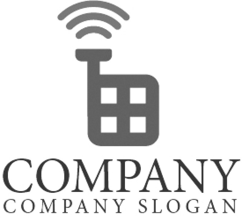 画像4: 家・田・wifi・ロゴ・マークデザイン460 (4)