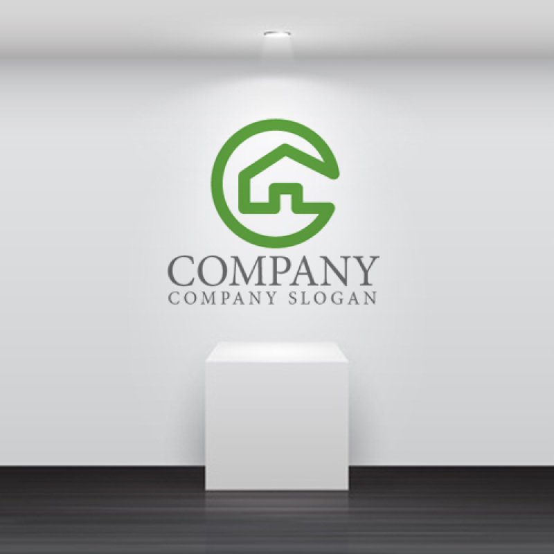 画像2: 家・線・輪・ロゴ・マークデザイン470 (2)