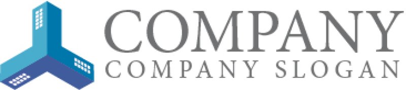 画像5: ビル・回転・融合・ロゴ・マークデザイン482 (5)