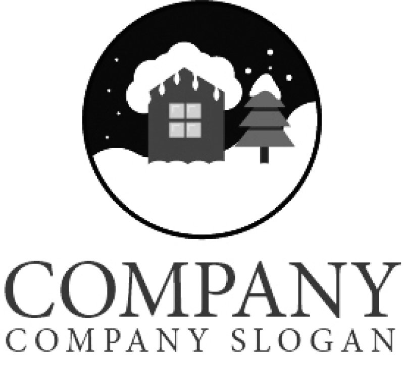 画像3: 家・雪・クリスマス・ロゴ・マークデザイン483 (3)