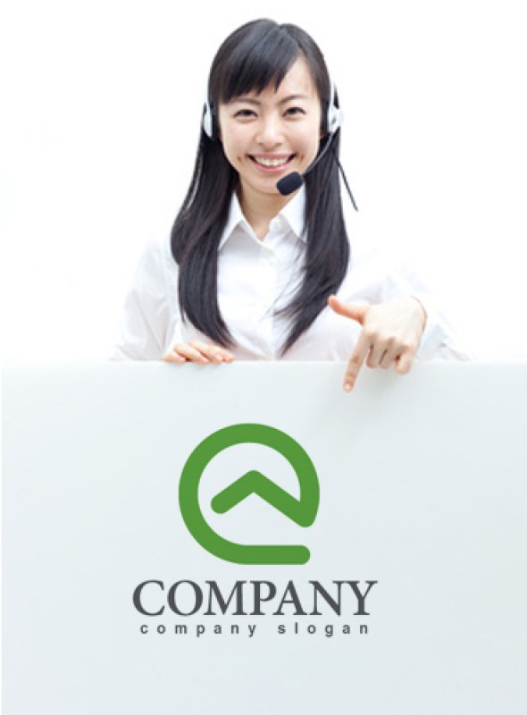 画像3: 家・e・屋根・輪・ロゴ・マークデザイン493 (3)