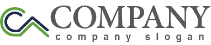 画像5: 屋根・C・A・線・ロゴ・マークデザイン495 (5)