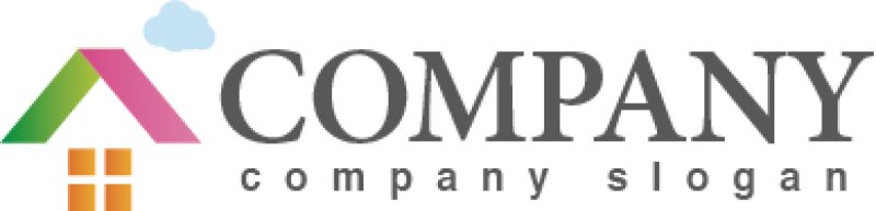 画像5: 家・窓・雲・ロゴ・マークデザイン500 (5)