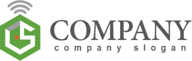 画像5: 家・wifi・S・L・六角形・ロゴ・マークデザイン505 (5)