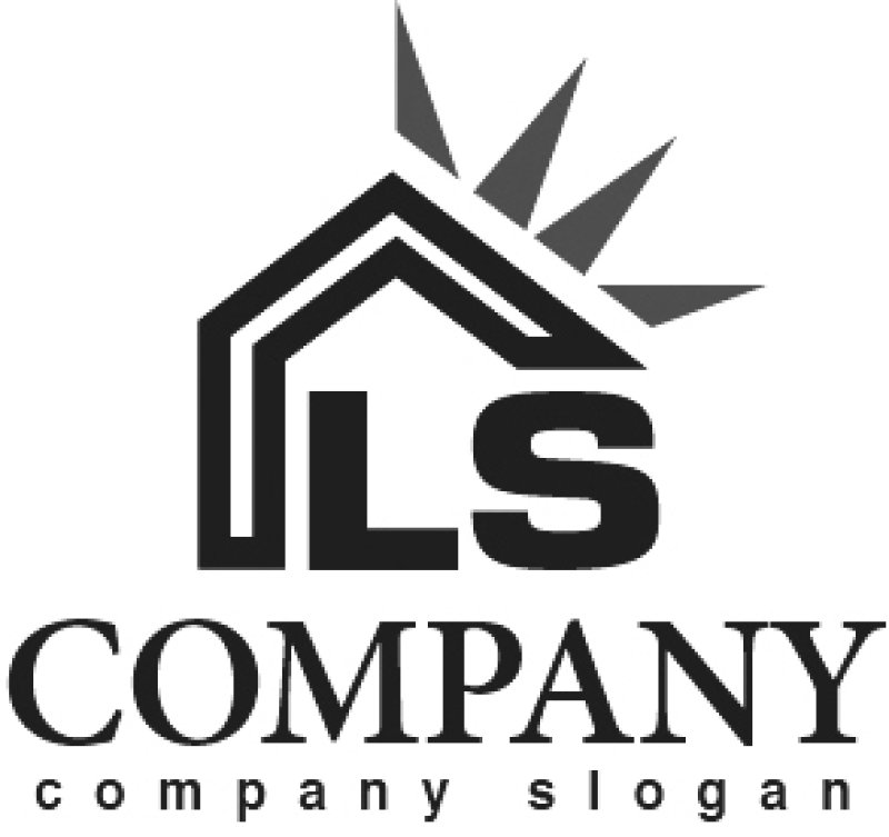 画像4: 家・屋根・太陽・L・S・ロゴ・マークデザイン507 (4)