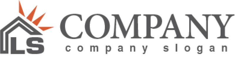 画像5: 家・屋根・太陽・L・S・ロゴ・マークデザイン507 (5)