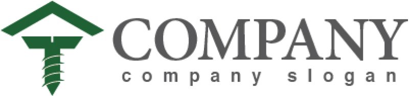 画像5: 家・屋根・ネジ・ロゴ・マークデザイン513 (5)