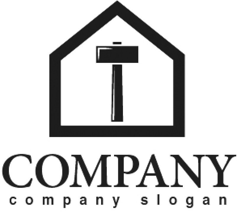 画像4: 家・トンカチ・ロゴ・マークデザイン514 (4)