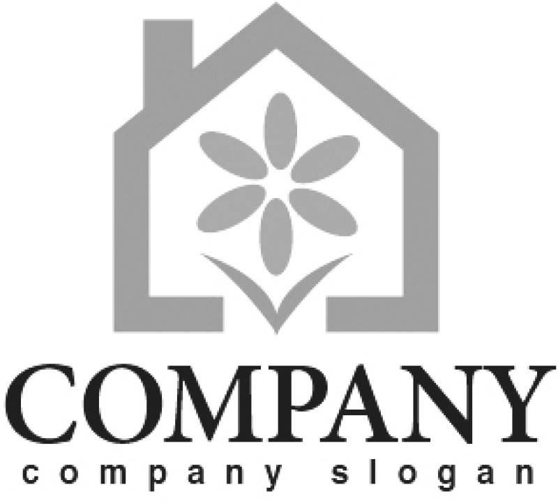 画像4: 家・花・煙突・植物・ロゴ・マークデザイン516 (4)