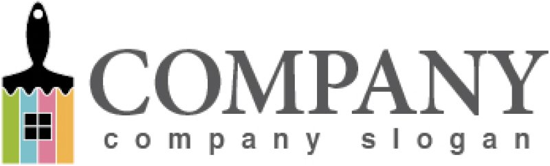 画像5: 家・ハケ・色・窓・ロゴ・マークデザイン524 (5)