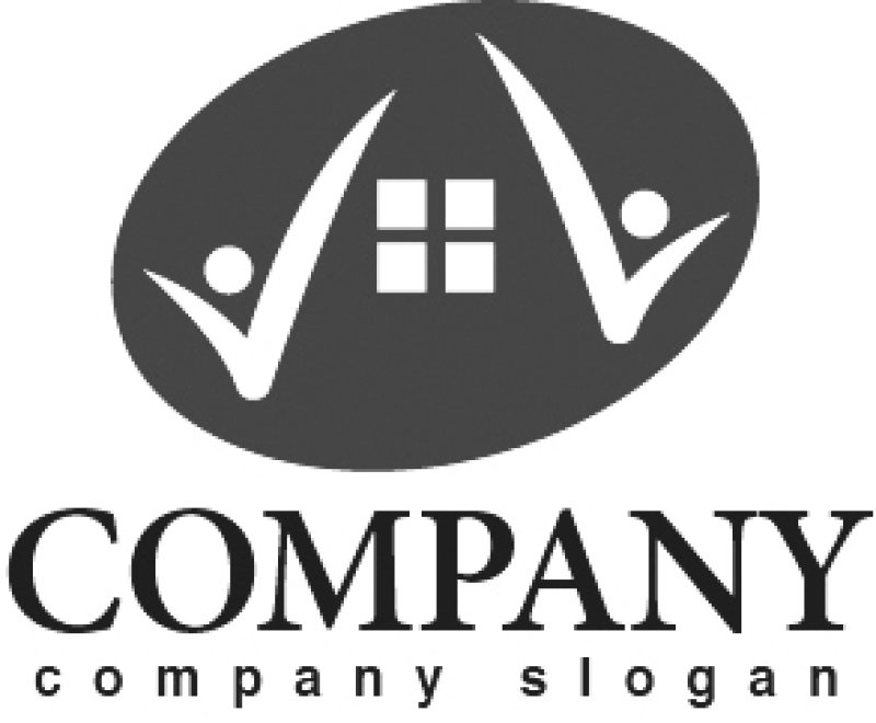 画像4: 楕円・家・人・喜び・ロゴ・マークデザイン549 (4)