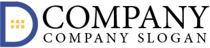 画像5: 家・ビル・D・アルファベット・窓・ロゴ・マークデザイン568 (5)