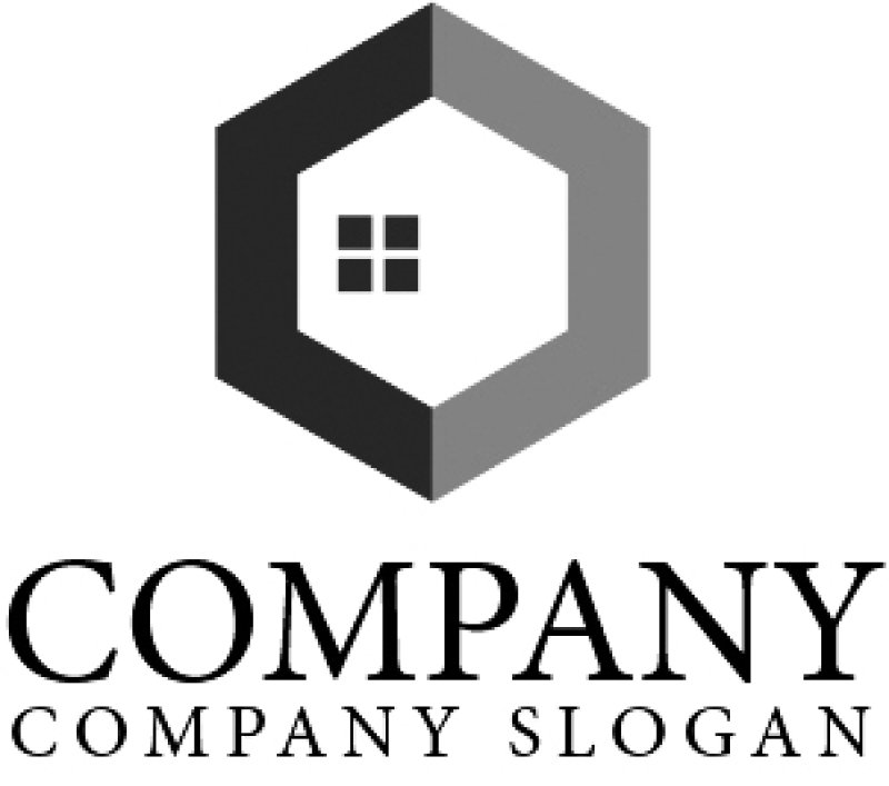 画像4: 家・6角形・窓・箱・ロゴ・マークデザイン595 (4)