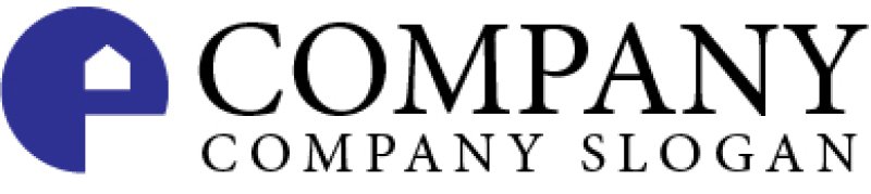 画像5: 家・e・顔・シンプル・アルファベット・ロゴ・マークデザイン597 (5)