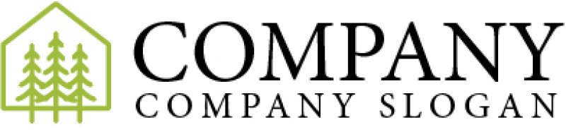 画像5: 家・木・森・囲み・ロゴ・マークデザイン610 (5)