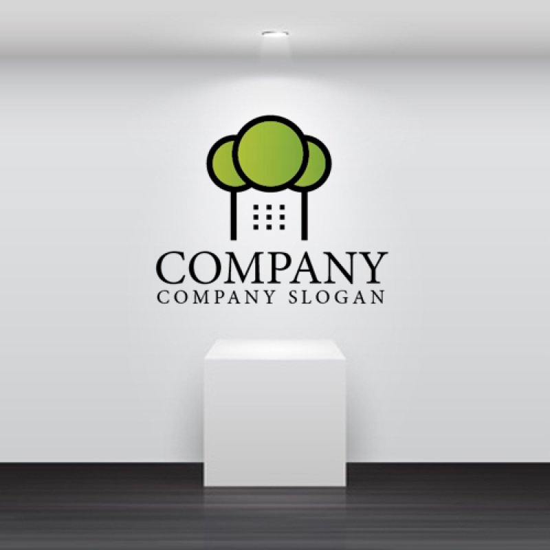 画像2: 家・木・窓・ビル・ロゴ・マークデザイン612 (2)