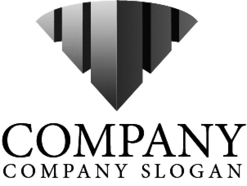 画像4: 街・ダイヤモンド・扇・ビル・グラデーション・ロゴ・マークデザイン615 (4)