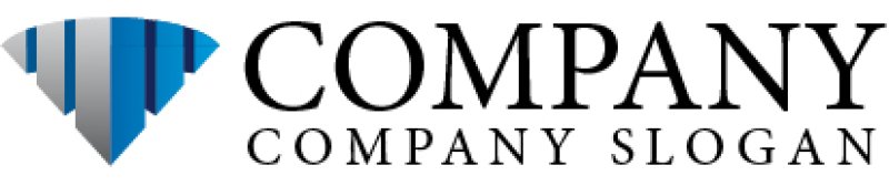 画像5: 街・ダイヤモンド・扇・ビル・グラデーション・ロゴ・マークデザイン615 (5)