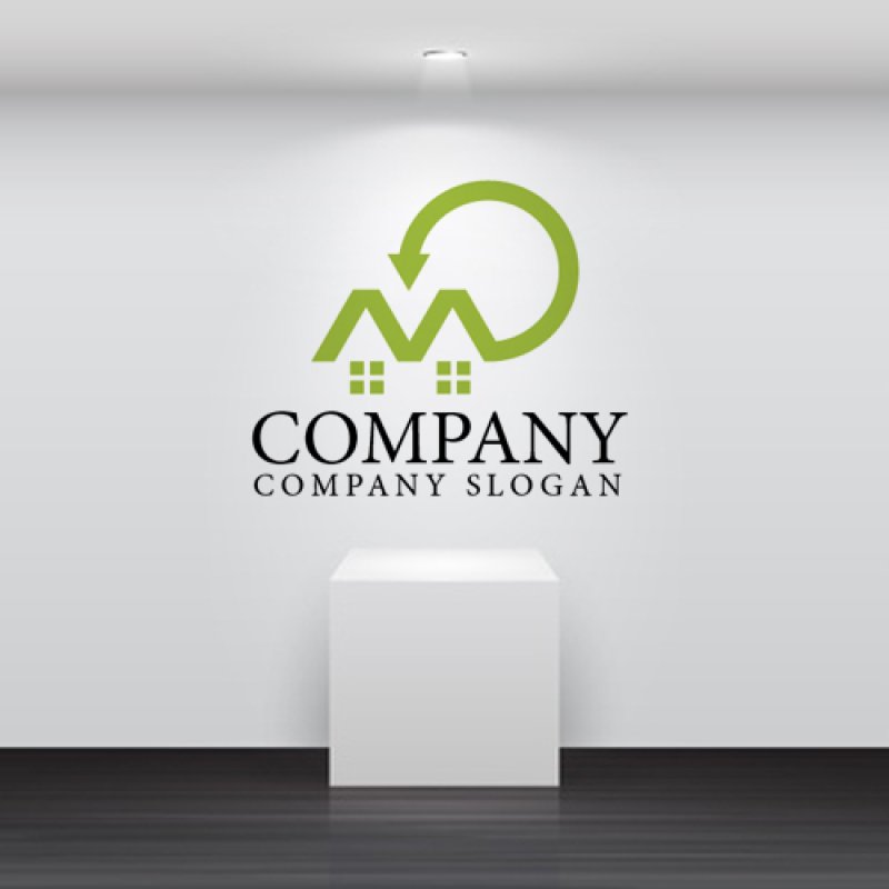 画像2: 家・M・リホーム・窓・ロゴ・マークデザイン625 (2)