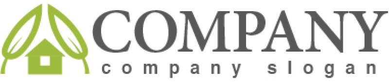 画像5: 家・葉・A・窓・ロゴ・マークデザイン631 (5)