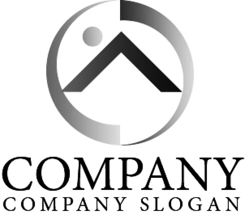 画像4: 屋根・人・A・輪・グラデーション・ロゴ・マークデザイン638 (4)