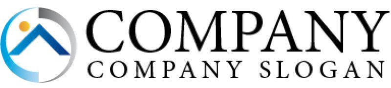 画像5: 屋根・人・A・輪・グラデーション・ロゴ・マークデザイン638 (5)