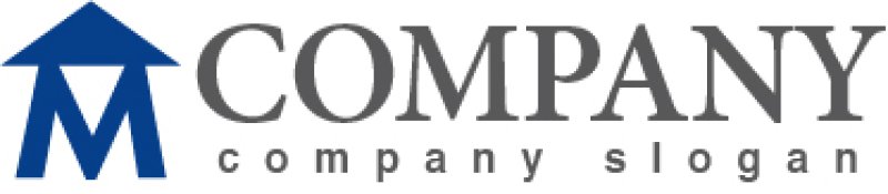 画像5: 家・屋根・三角・M・アルファベット・ロゴ・マークデザイン652 (5)