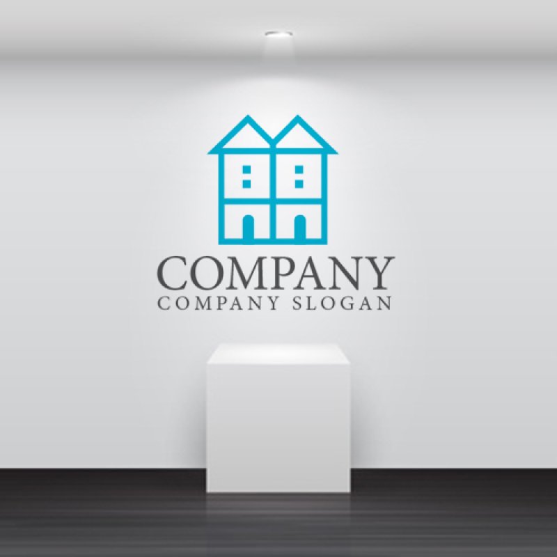画像2: 家・集合・二階・ロゴ・マークデザイン674 (2)