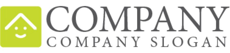 画像5: 家・笑顔・四角・屋根・ロゴ・マークデザイン675 (5)