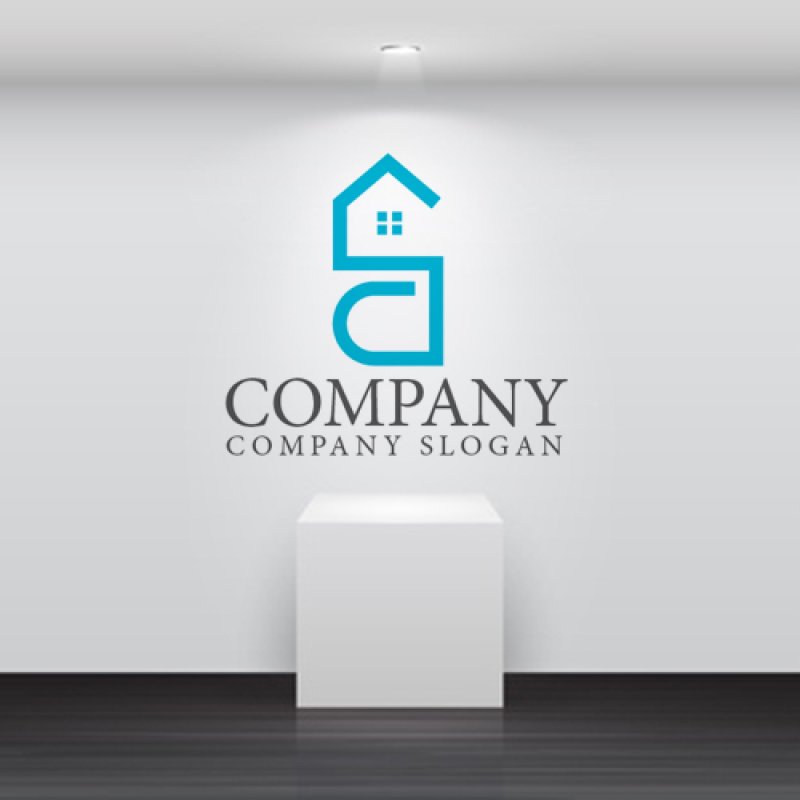 画像2: 家・C・d・アルファベット・ロゴ・マークデザイン689 (2)