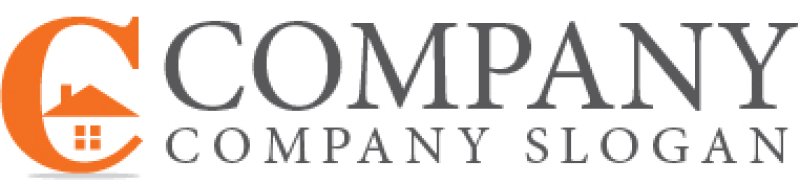 画像5: 家・C・窓・アルファベット・ロゴ・マークデザイン693 (5)