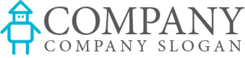 画像4: 家・人・ロボット・ロゴ・マークデザイン696 (4)