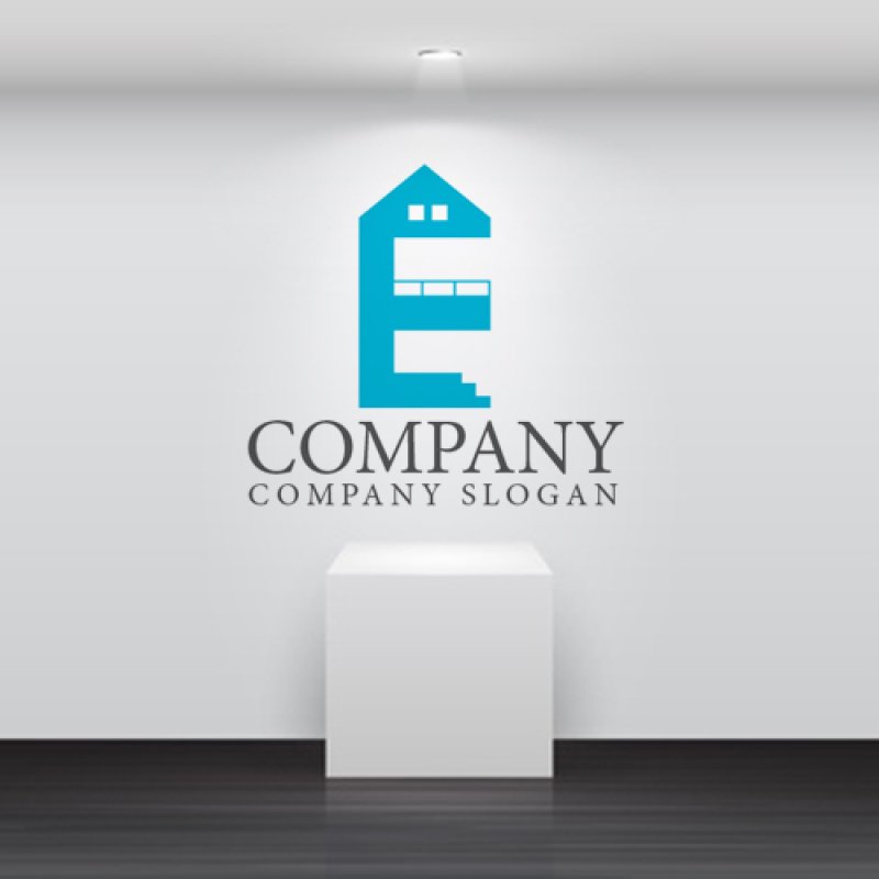 画像2: 家・E・2階・ロゴ・マークデザイン704 (2)